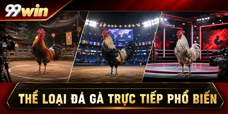 Thể loại đá gà trực tiếp phổ biến